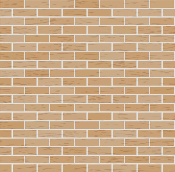 Vector Brick Wall Background. Classic Texture Seamless Pattern Illustration Of Brick Wall - Vector, Image