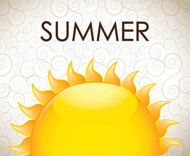 summer icon - Διάνυσμα, εικόνα