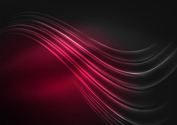 Glowing futuristic lines - Vector, Image
