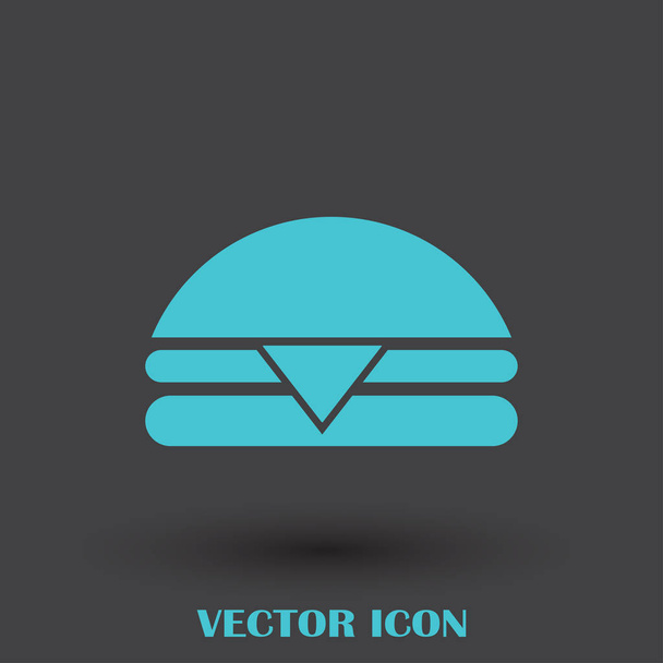 Hamburger pictogram. Webdesign - Vector, afbeelding