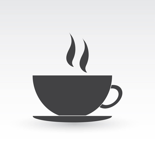 Kaffeetassen-Vektorsymbol - Vektor, Bild