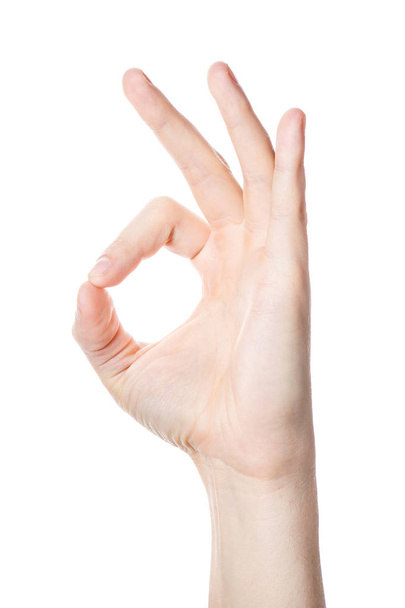 Hand with OK sign  - Fotografie, Obrázek