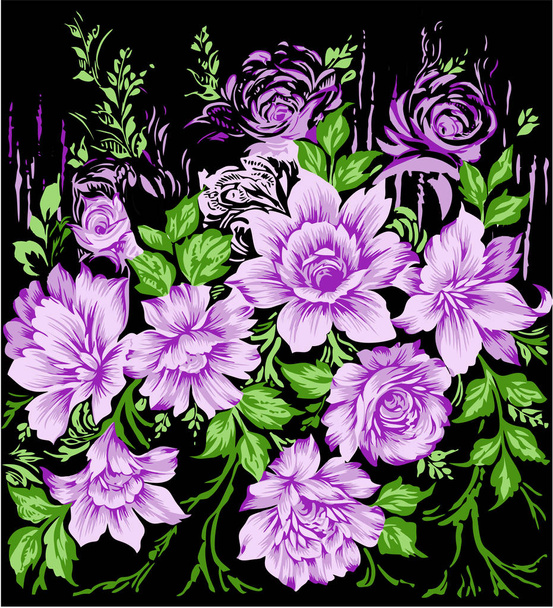 Eleganckie kwiatki - Wektor, obraz