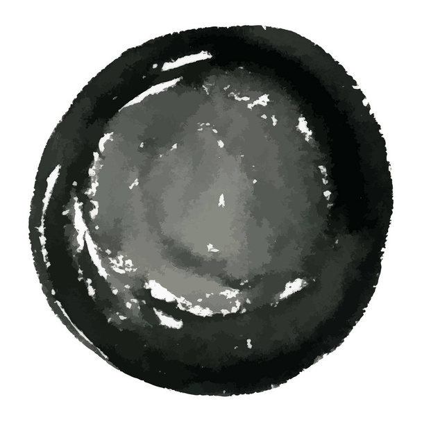 Tinta de círculo grunge dibujada a mano banner de acuarela
 - Vector, imagen