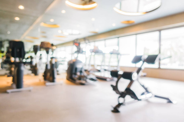 Abstract blur and defocused sport gym and fitness equipment - Foto, Bild