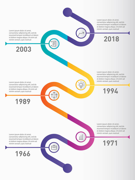 Vertical Infographic timeline - Vector, Image