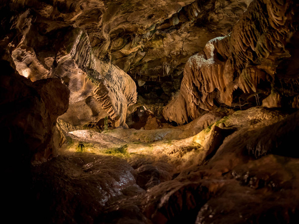 Cavern with calcite formations - Photo, Image
