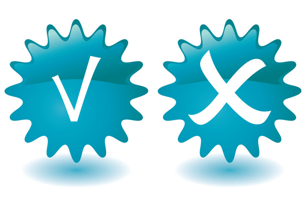 Botones azules
 - Vector, imagen