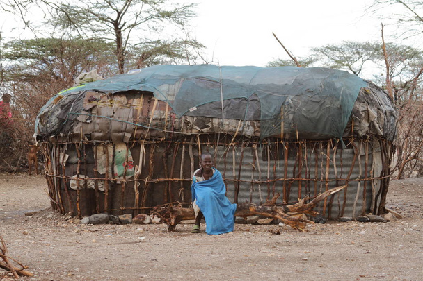 Hagyományos a nők Samburu, Kenyában - Fotó, kép