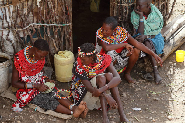 Традиційні Самбур жінок в Кенії - Фото, зображення