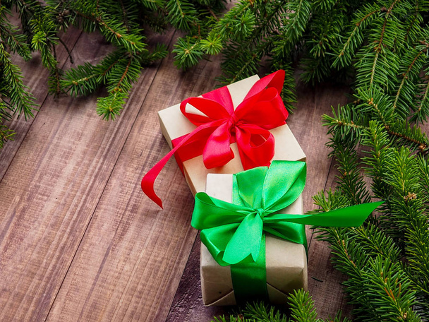 Christmas presents under a tree - Foto, Bild