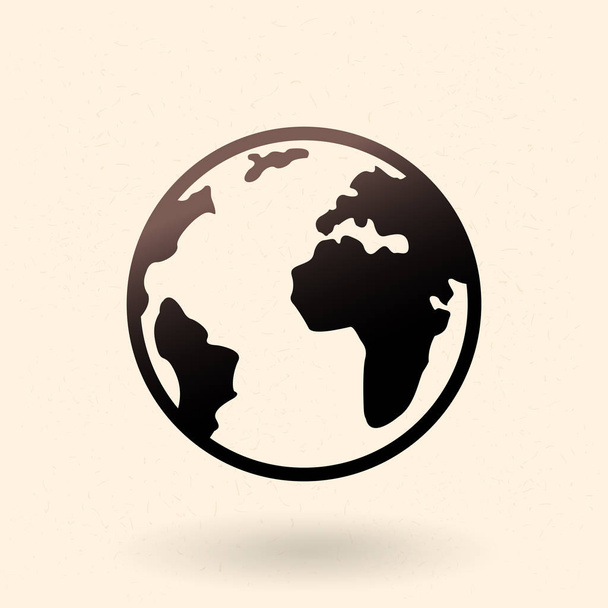 Egyetlen alap ikont - Globe - Vektor, kép