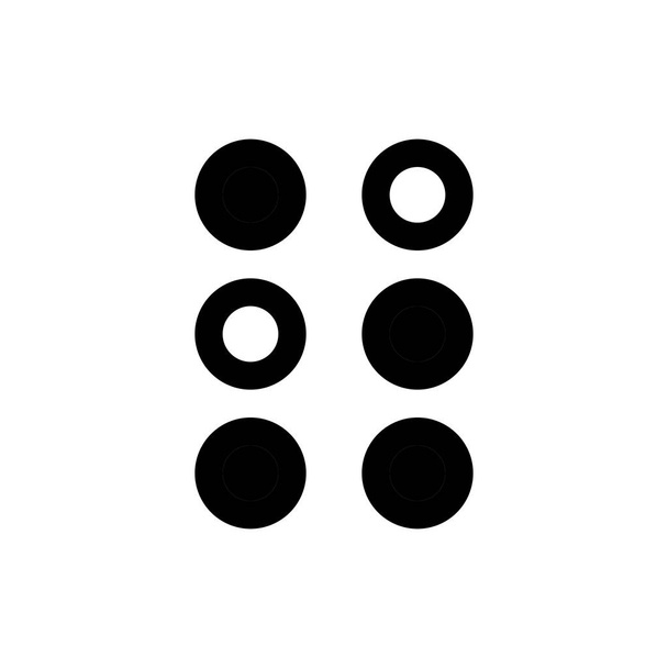 logo sieci web Braille'a - Wektor, obraz