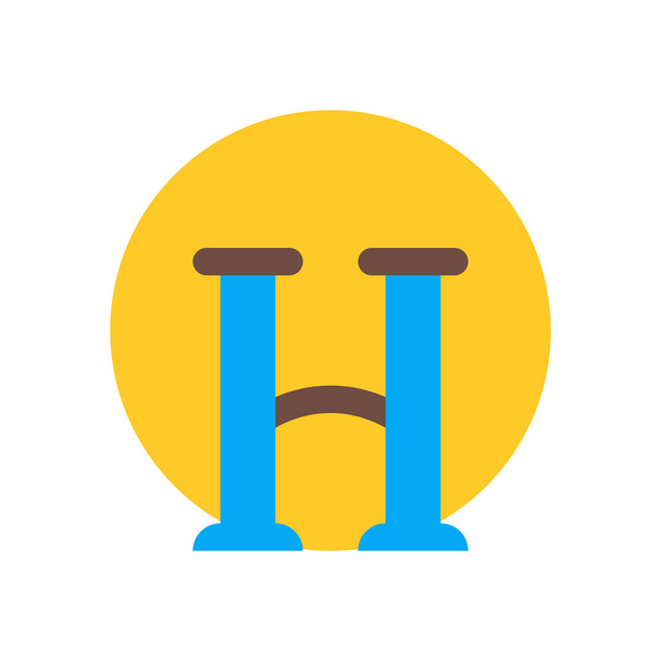 icona emoji piangendo
 - Vettoriali, immagini