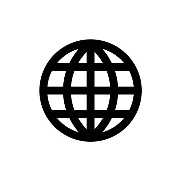 Globe pókháló ikon - Vektor, kép