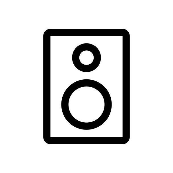 Lautsprecher einfaches Symbol - Vektor, Bild