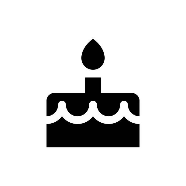 birthday cake icon - Vector, Image