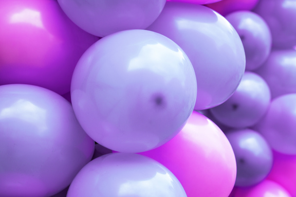 rosa und lila Luftballons - Foto, Bild