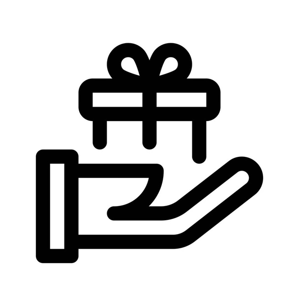 Icono web de regalo
 - Vector, Imagen