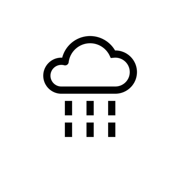 eső Időjárás ikon - Vektor, kép
