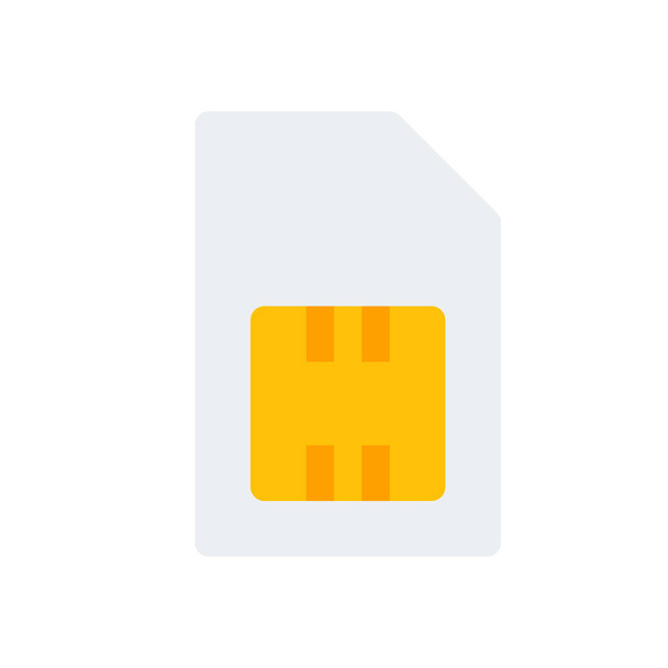 ikona karta SIM - Wektor, obraz
