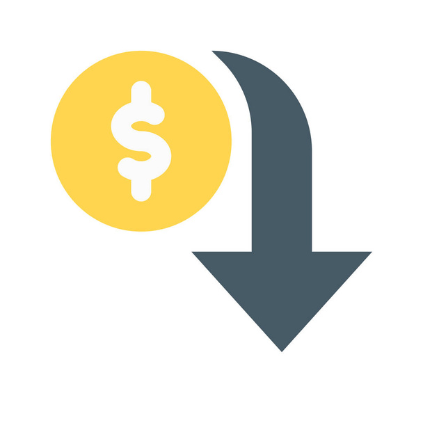 pictogram van de waarde van geld - Vector, afbeelding