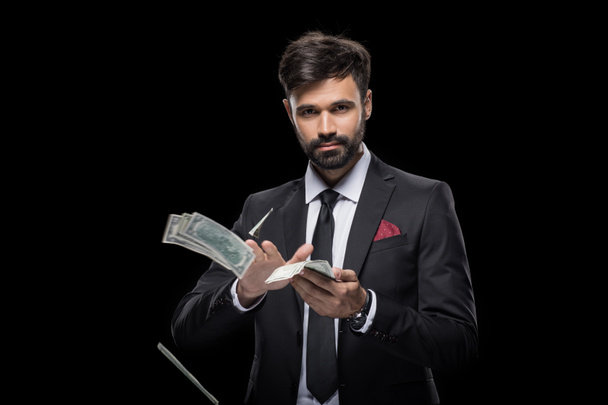 businessman throwing money - Fotografie, Obrázek