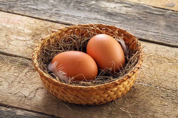 Couple of chicken eggs - Fotografie, Obrázek
