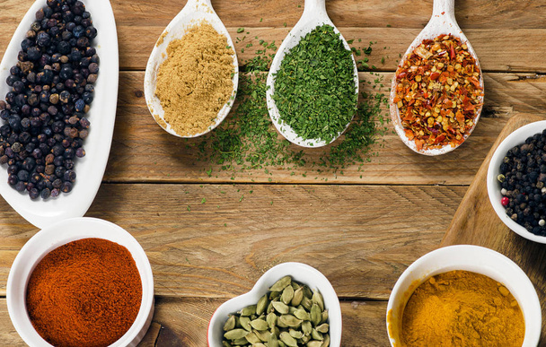 Various colorful spices - Photo, Image