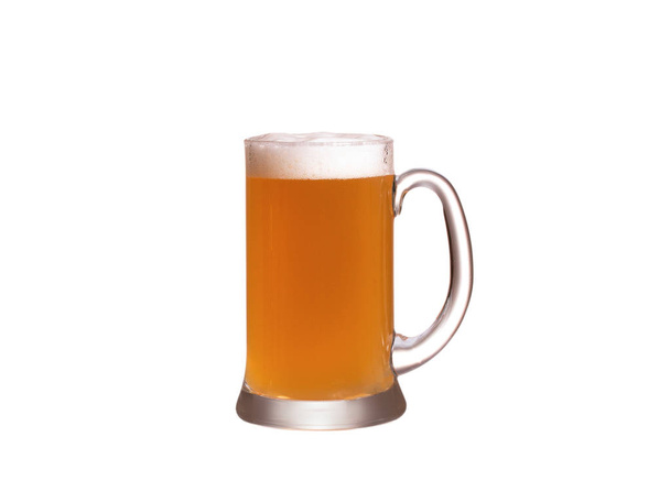 Glass of beer isolated on white background. Ale - Valokuva, kuva
