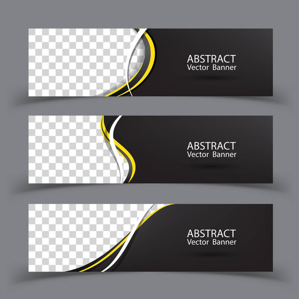 Set of banner templates Modern abstract Vector Illustration. - Vector, Image
