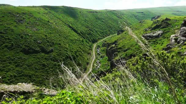 Road in deep armenian canyon - Footage, Video