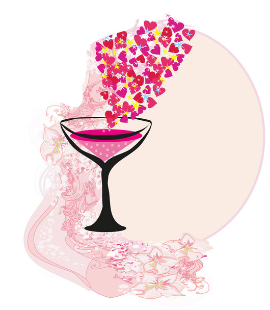 Invitation To Birthday Cocktail Party  - Vetor, Imagem