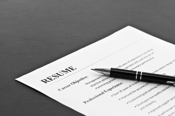 Resume on the Table - Photo, Image