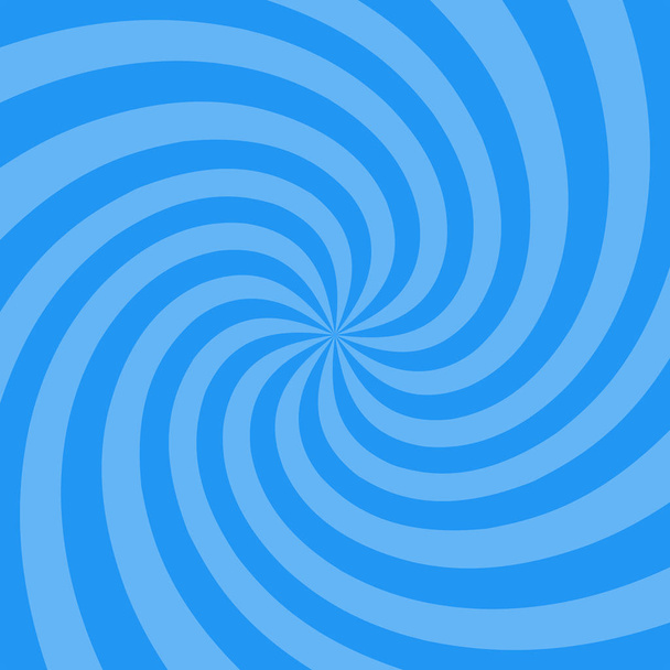 Vector illustration for swirl design. Swirling radial pattern background. Vortex starburst spiral twirl square. Helix rotation rays. Converging psychedelic scalable stripes. Fun sun light beams - Vector, Image