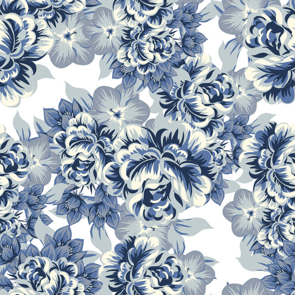 Seamless flower pattern - Vector, afbeelding