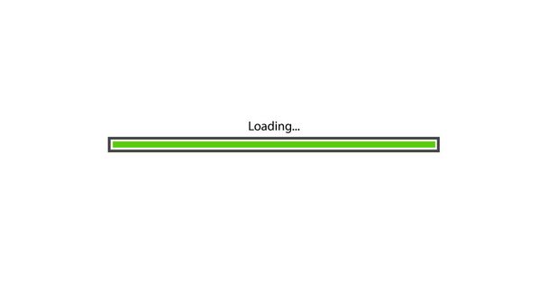 barra de carregamento verde moderno no fundo branco
 - Vetor, Imagem