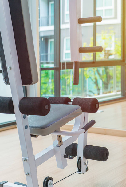 training equipment in the gym at sports club for exercise - Photo, Image