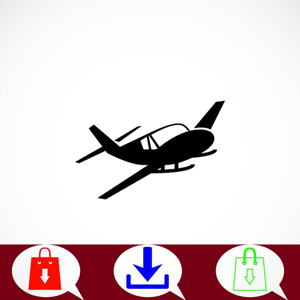 Icono de avión vector - Vector, imagen