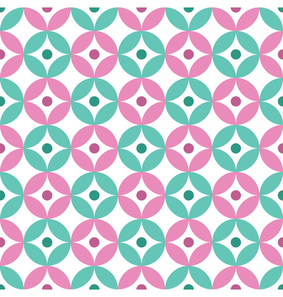  Floral Daisy Seamless Design Background - Vector, imagen