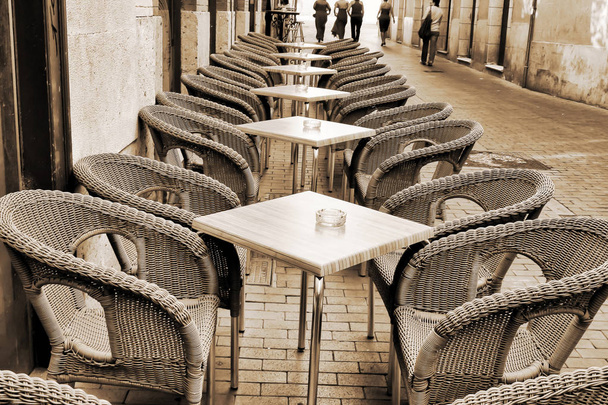 Cafe in the street - Foto, afbeelding