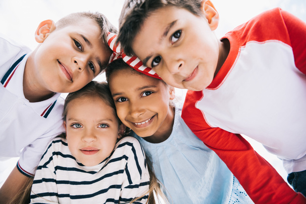 Happy multiethnic kids - Фото, изображение