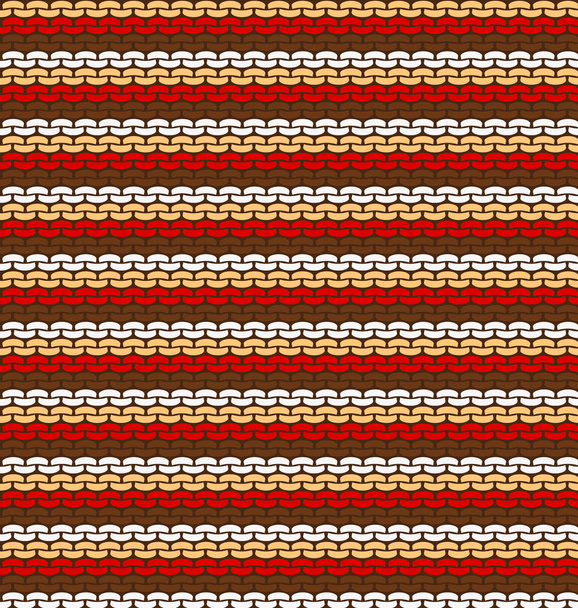 knitted striped sweater vector pattern - Vector, Image