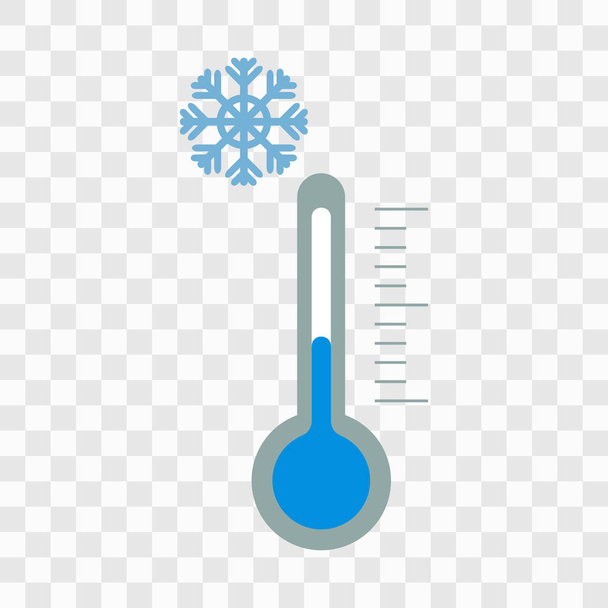Thermometer. Weather concept. Flat style - Vector, imagen