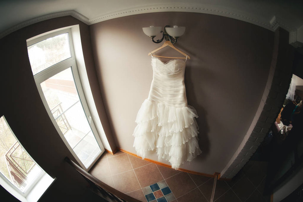 Beautiful bride wedding dresses separately - Photo, Image
