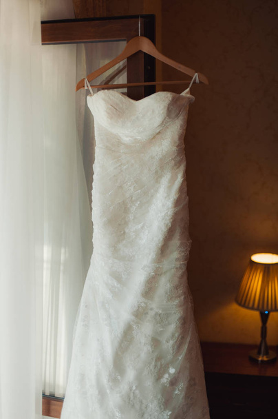 Beautiful bride wedding dresses separately - Photo, image