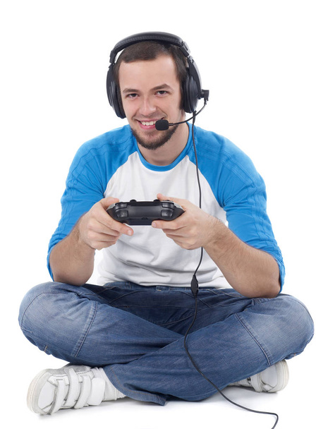 Mann spielt Videospiele - Foto, Bild