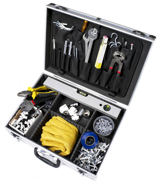 Boîte à outils sur blanc
 - Photo, image