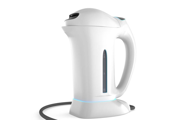 Electric kettle on a white background - Foto, afbeelding