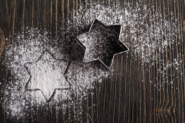 Baking utensils, metal xmas star mold - Фото, изображение